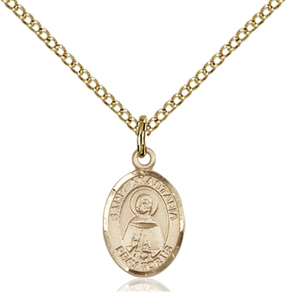 Gold-Filled St. Anastasia Pendant