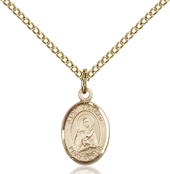 Gold-Filled St. Victoria Pendant