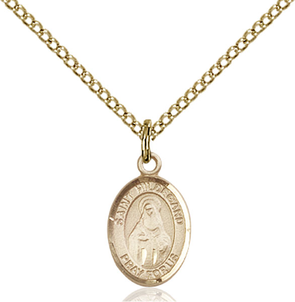 Gold-Filled St. Hildegard Von Bingen Pendant