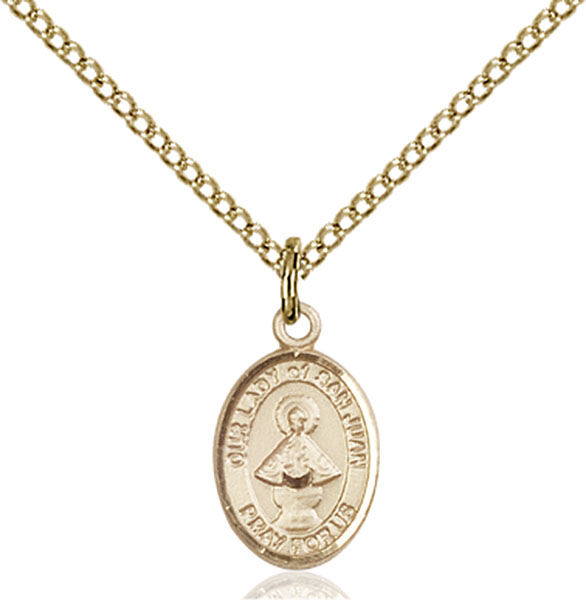 Gold-Filled Our Lady of San Juan Pendant