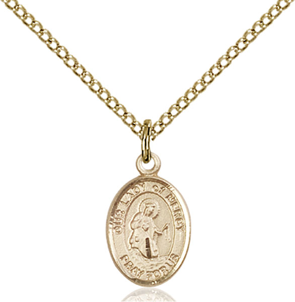 Gold-Filled Our Lady of Mercy Pendant