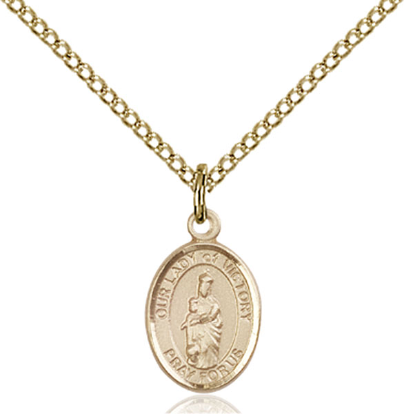 Gold-Filled Our Lady of Victory Pendant