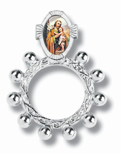 Christian Jesus Cross Ring for Women Men Stainless Steel Gold Color Lord  Catholic Rosary Finger Rings Jewelry anillo RRR41S02
