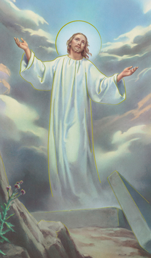 Risen Christ Holy Card - 100-Pack