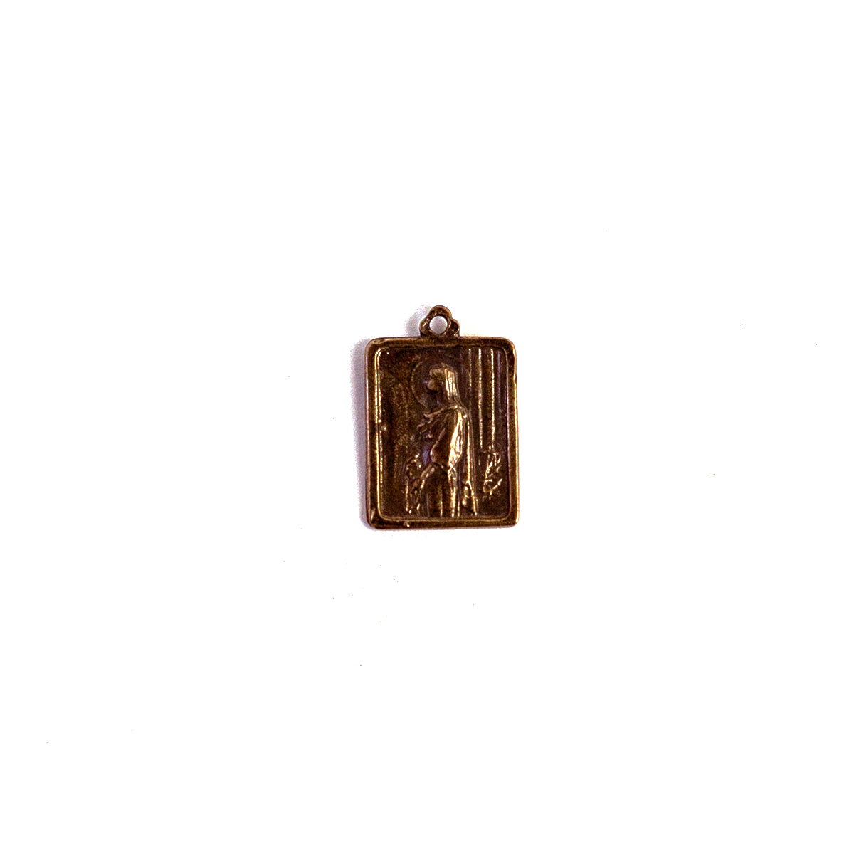 Vintage Bronze St. Philomena and St. John Vianney Medal