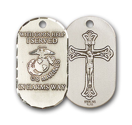 Sterling Silver Marines Pendant