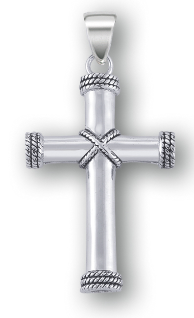 1 5/8 Sterling Silver Cross with 24 Chain