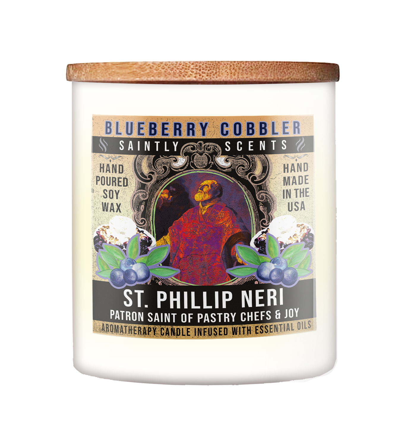 St. Phillip Neri Blueberry Cobbler Scented Candle