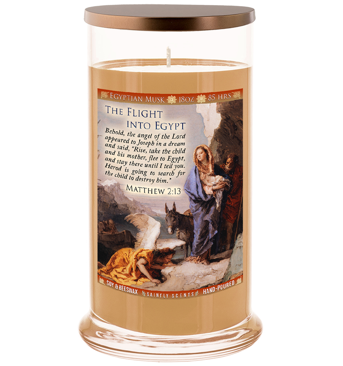 The Flight Into Egypt Scented Prayer Candle - Egyptian Musk
