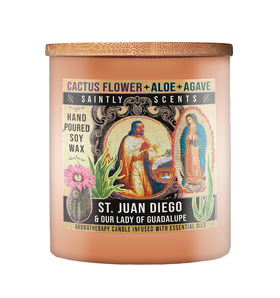 St. Juan Diego Cactus Flower, Aloe and Agave Scented Candle