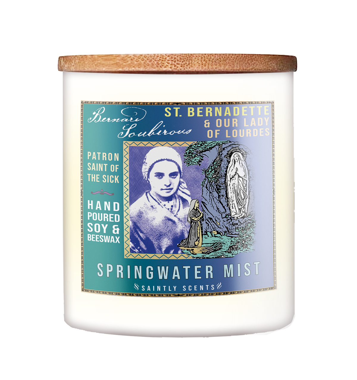 St. Bernadette and Our Lady of Lourdes Springwater Mist Scented Candle