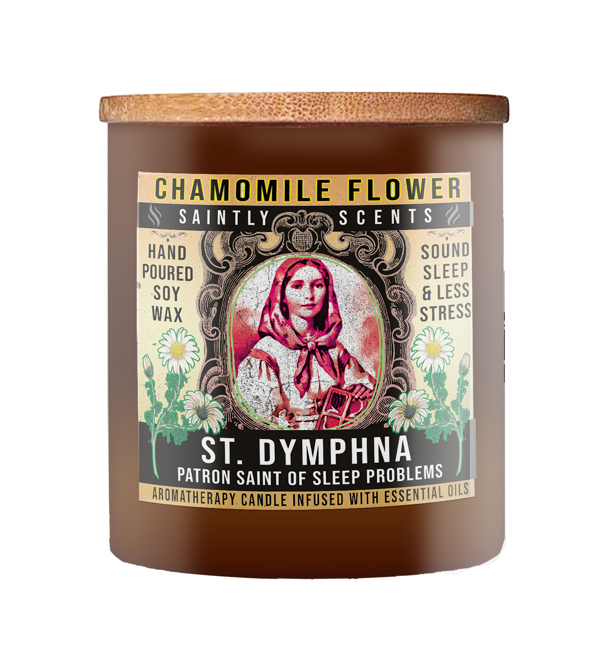 St. Dymphna Chamomile Flower Scented Candle