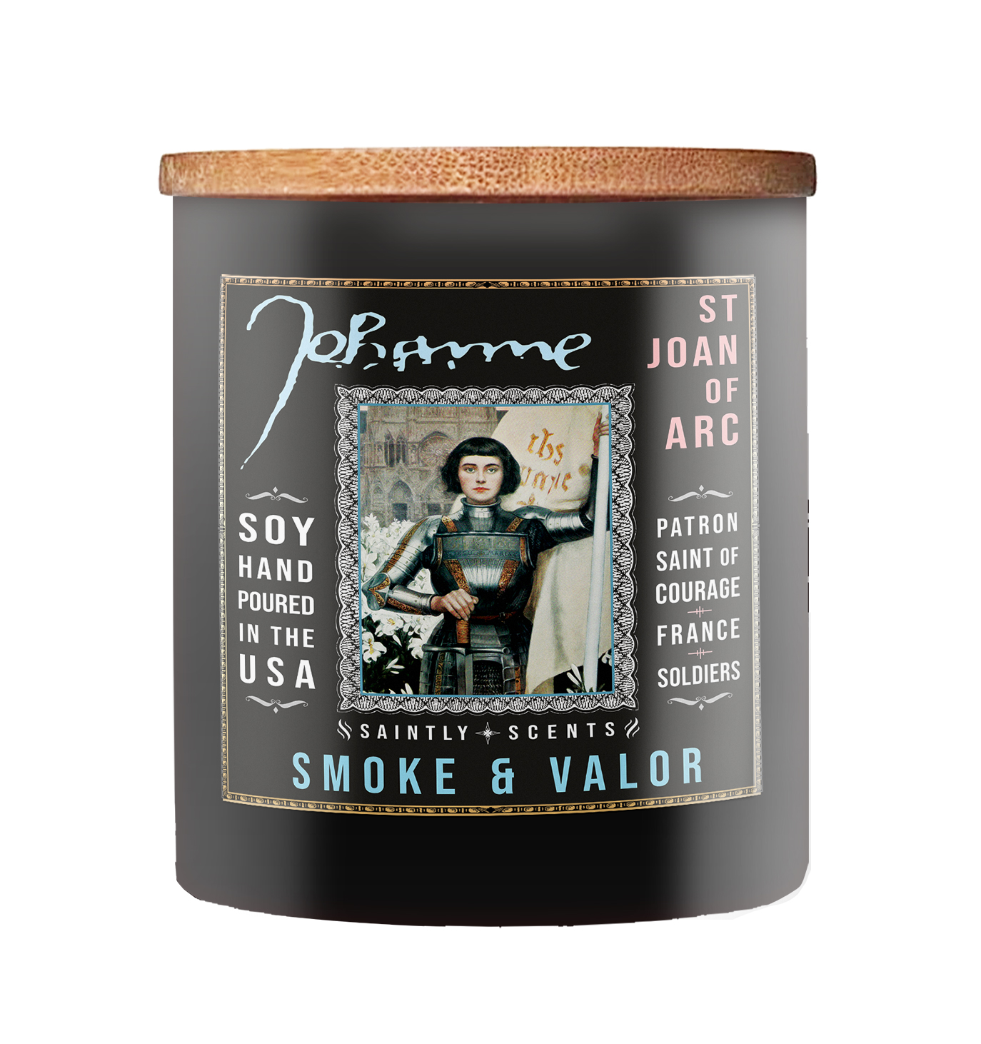 St. Joan of Arc Smoke and Valor Scented Candle