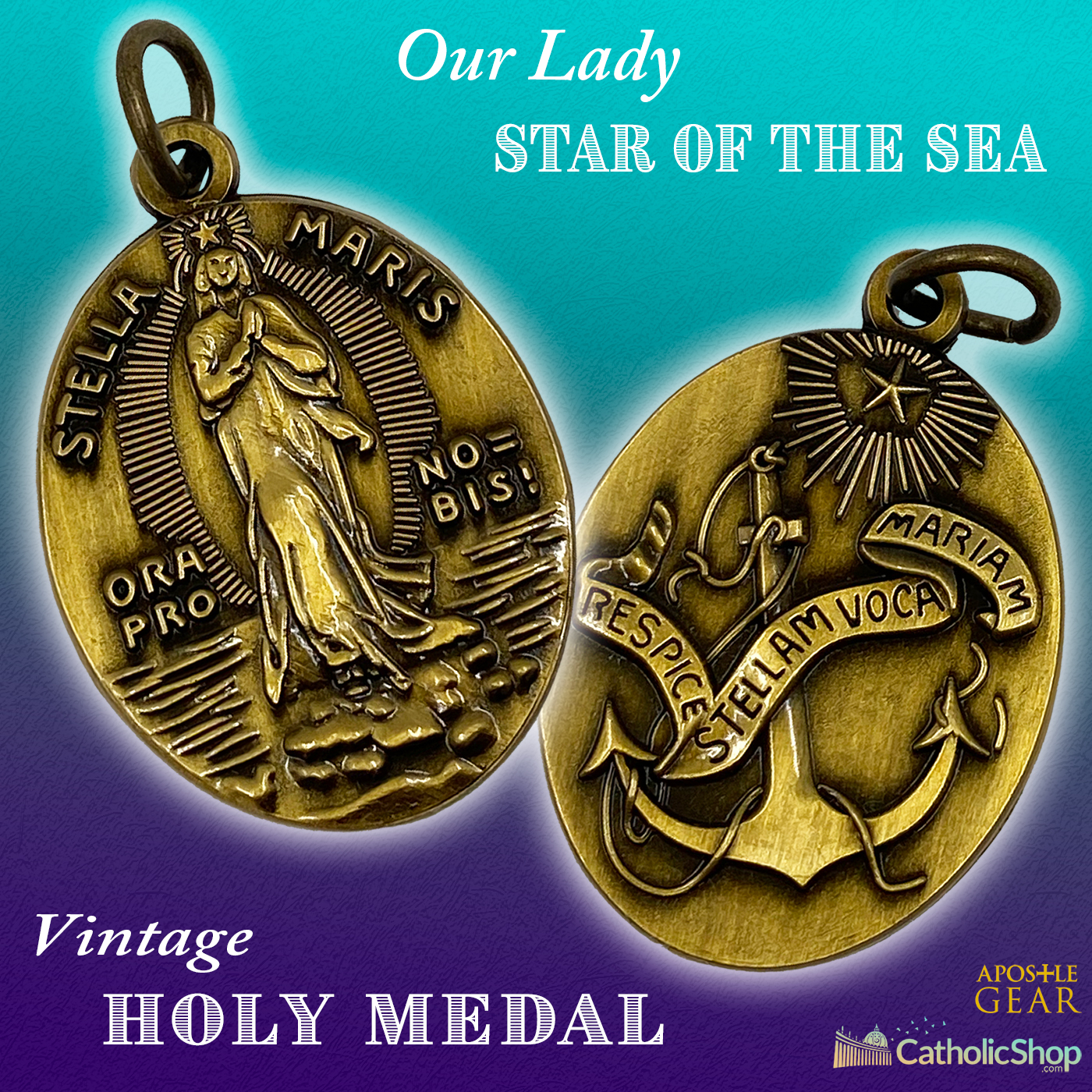 Our Lady Star of the Sea - Stella Maris Pendant