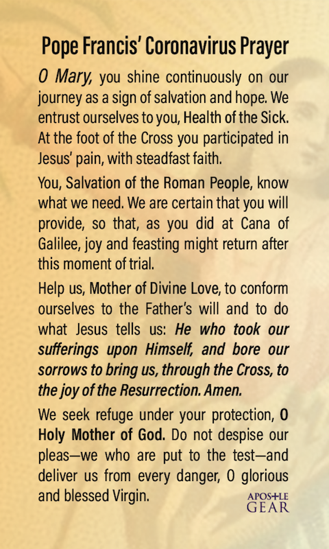 Coronavirus Prayer