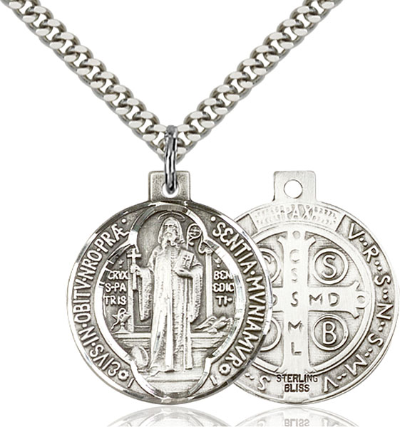 Sterling Silver St. Benedict Pendant