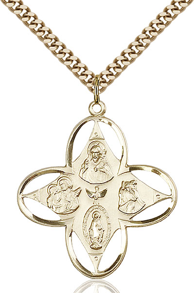 14K Gold-Filled 4-Way Pendant