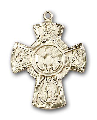 14K Gold 5-Way Pendant