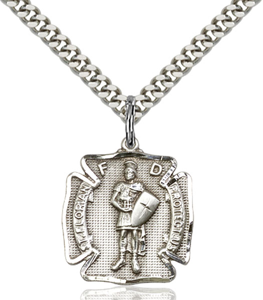 Sterling Silver St. Florian Pendant