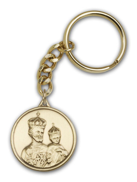 Antique Gold St. Joseph Keychain