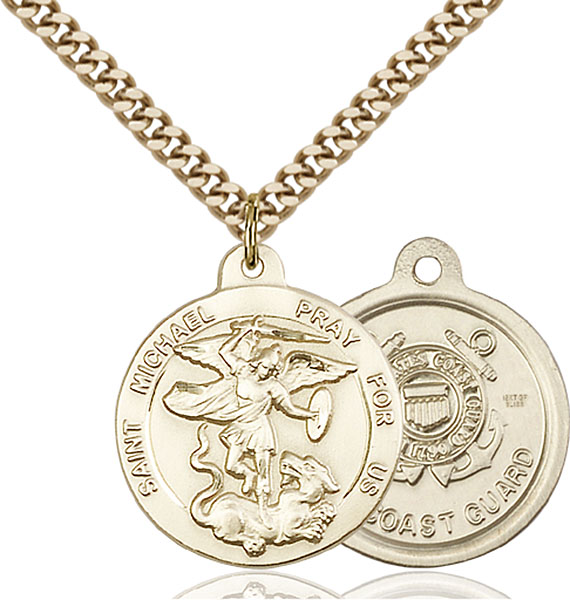 14K Gold-Filled St. Michael the Archangel Pendant