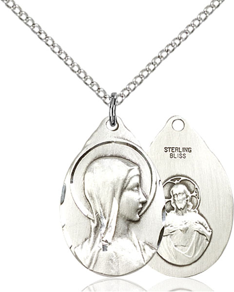 Sterling Silver Sorrowful Mother Pendant