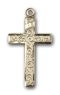 14K Gold Cross Pendant