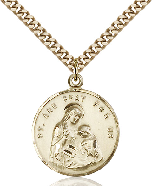 14K Gold-Filled St. Ann Pendant
