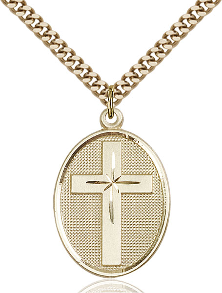 14K Gold-Filled Cross Pendant