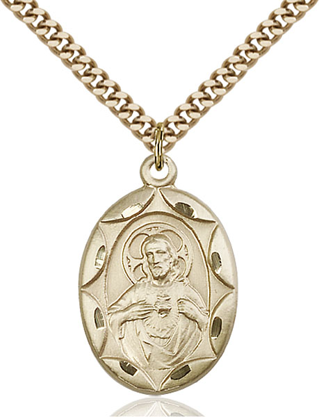 14K Gold-Filled Scapular Pendant