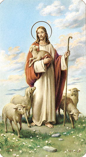 100-Pack - Good Shephard Paper Holy Card
