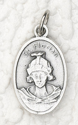 25-Pack - Oxidized Pendant of St Florian