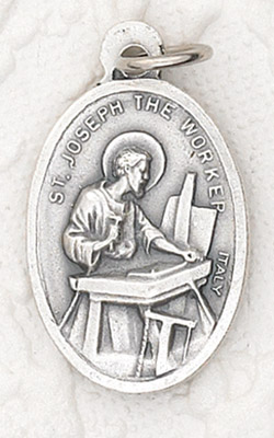 25-Pack - Oxidized Pendant-St Joseph the Worker