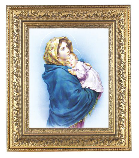 Our Lady Of The Street In Antin Gold Frame 10.25X12.25" 8X10 Print