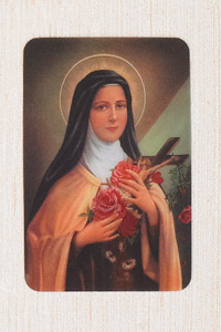 12-Pack - 3-D Card St Therese of Liseaux