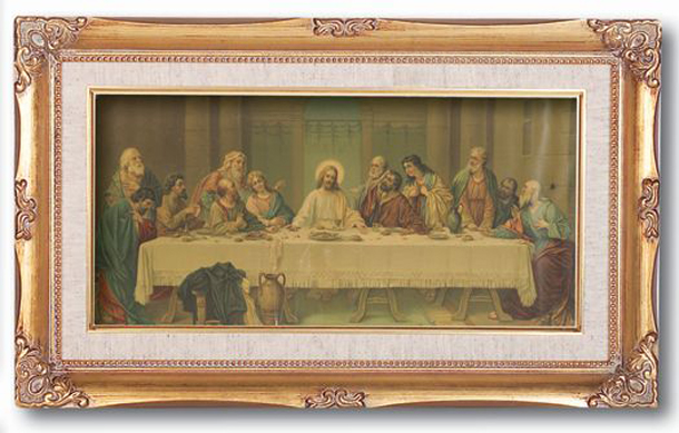 Last Supper By Parietti Goldleaf Wood Frame