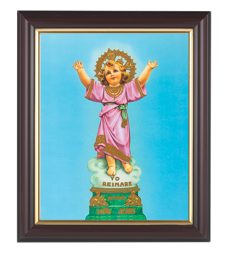 Divino Nino In Walnut Frame 10.25X12.25" 8X10 Print