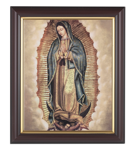 Our Lady Of Guadalupe In Walnut Frame 10.25X12.25" 8X10Prt