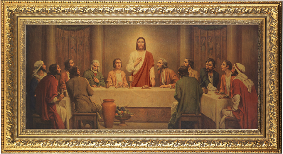 Chambers Last Supper 11X18 Goldleaf Wood Frame