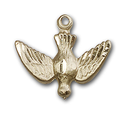 14K Gold Holy Spirit Pendant