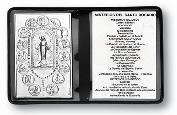 Mysteries Of Rosary Folder Spanish 10-Pack