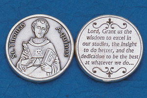 25-Pack - Religious Coin Token - St Thomas Aquinas