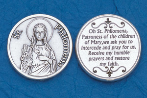 25-Pack - Religious Coin Token - St Philomena-