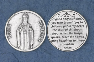 25-Pack - Religious Coin Token - Saint Nicholas
