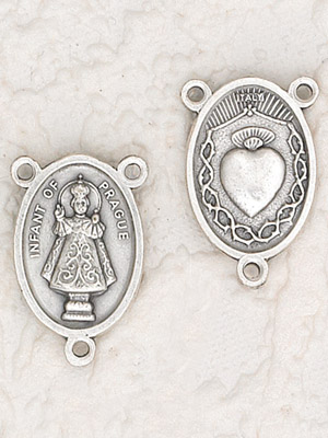 25-Pack - Infant of Prague/Heart Rosary Center for Rosary