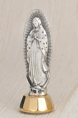 6-Pack - Lady of Guadalupe Adhesive Car Statuette