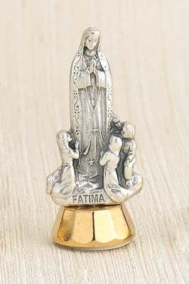 6-Pack - Lady of Fatima Mini Statue with adhesive base