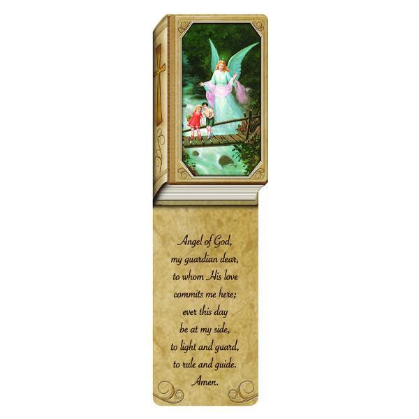 Book Shaped Laminated Bookmarks - Guardian Angel 25-pack