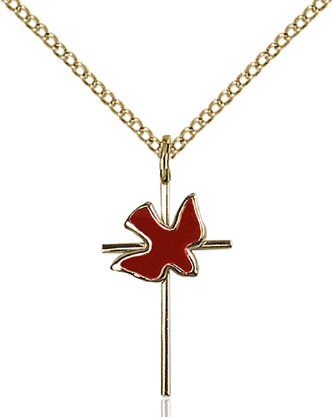 14K Gold-Filled Cross / Holy Spirit Pendant