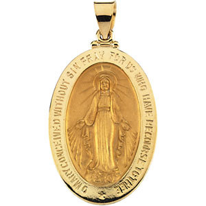 18K Yellow Miraculous Medal